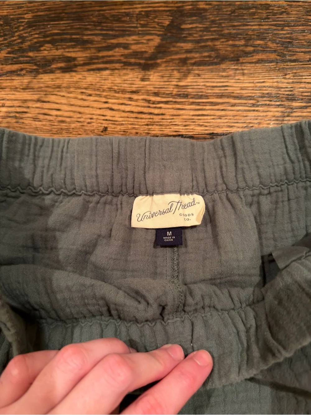 Green Gauze Shorts